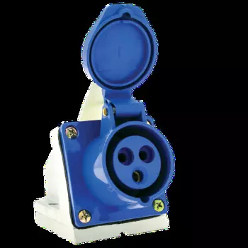 Розетка стационарная наружная EKF ps-133-63-220 133 2Р+РЕ 63А 220В IP67