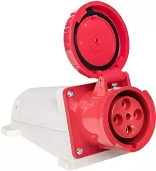 Розетка стационарная наружная EKF ps-134-63-380 134 3Р+РЕ 63А 380В IP67