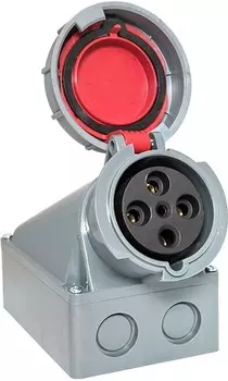 Розетка стационарная наружная EKF ps-1352-63-380 1352 3Р+РЕ+N 63А 380В IP67
