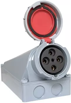 Розетка стационарная наружная EKF ps-1452-125-380 1452 3Р+РЕ+N 125А 380В IP67