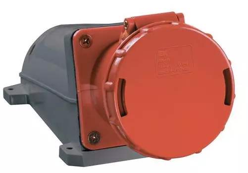 Розетка стационарная наружная IEK PSR12-063-5 ССИ-135 63А-6ч 380В 3P+PE+N IP54