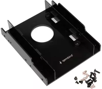 Салазки Gembird MF-22535 для установки двух HDD/SSD 2.5'' в отсек 3.5", пластик, пакет