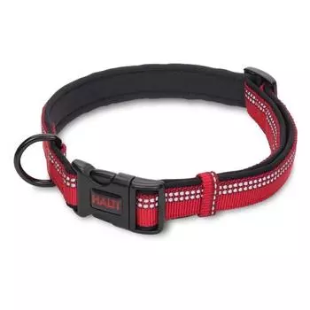COA Ошейник для собак "HALTI Collar", красный, S, 25-35см (Великобритания)