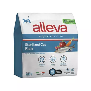 ALLEVA Equilibrium Adult Sterilized Fish Корм сух.рыба д/стерилизованных кошек 10кг