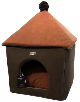 ANTEPRIMA Лежак - домик для животных "DogBed", коричневый, 43х42х58см (Италия)