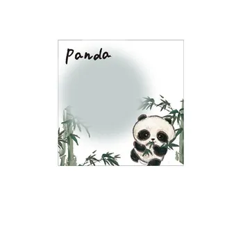 1 шт., милый клейкий мультфильм Kawaii Panda, блокнот для заметок, офисные школьные принадлежности, канцелярские принадлежности, наклейка, украшение