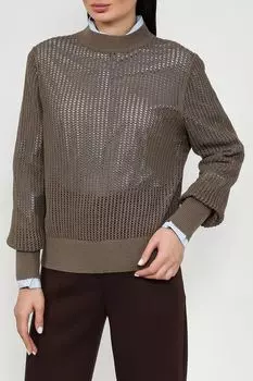 Джемпер из хлопка и льна Marc O'Polo