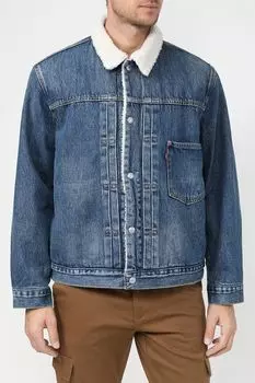 Джинсовая куртка с меховым воротником LEVI'S