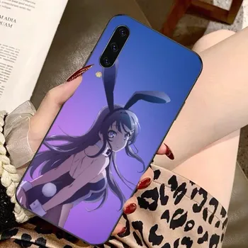 Чехол для телефона Anime Mai Sakurajima Girl для Samsung A91 A81 A73 A72 A71 A30S A20 A12 A13 A52 A53 4G 5G мягкий черный чехол для телефона Samsung A91