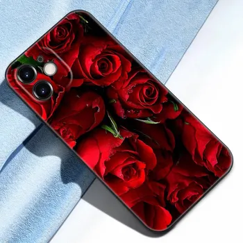 Чехол для телефона с цветами красной розы для iPhone Samsung Galaxy Redmi Xiaomi Oppo OnePlus Note SA 7 8 9 10 11 12 13 14 20 21 22 23 53 54 Pro Max Plus Ultra iPhone 6 or 6S