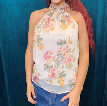 Топ Breathless Tie Neck Top бледно-розового цвета bishop + young