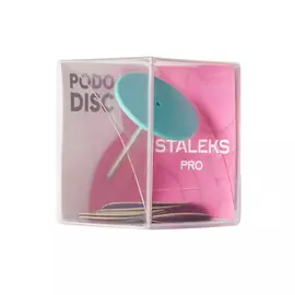 STALEKS Диск педикюрный пластиковый Staleks Pro L со сменным файлом, 180 грит 1