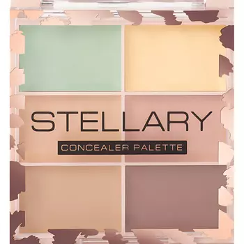 STELLARY Набор консилеров из 6 оттенков с кремовой текстурой Concealer Pallete