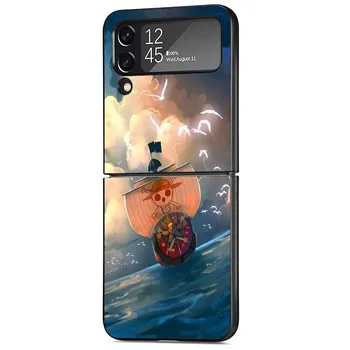 Чехол для Samsung Galaxy Z Flip 3 5G ZFlip ZFlip3 Z Flip 4 zflip Flip3 Flip4 One Pieces Anime Capa Print Hard PC Funda Samsung Z Flip 5G