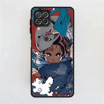 Матовый чехол Anime Demon Slayer для Samsung Galaxy A52 A12 A51 A32 A21s A71 A32 5G A12 A22 A53 A70 A50 A30 Жесткий чехол для телефона Samsung A73 5G