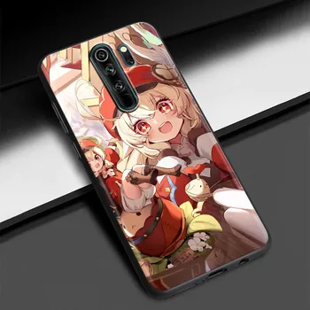 Чехол для телефона Genshin Impact с рисунком аниме для Redmi K40 K40S K50 6 6A 7 7A 8 8A 9 9A 9C 9T 10 10C Pro Plus, черный чехол принципиально Redmi 6