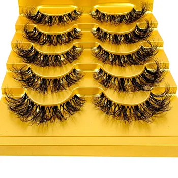 Сегментированные ресницы Manga Lashes 3D Clear Band Lashes Natural Look Тонкие норковые ресницы Пушистые ресницы Cat Eye отдельные ресницы