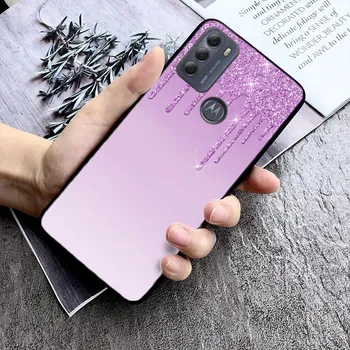 Капающий блестящий розовый сине-серо-золотой чехол для телефона Motorola Moto G22 G60 G52 G9 G7 Plus G8 Power G100 G Stylus G30 G10 GPure Moto G Stylus 5G