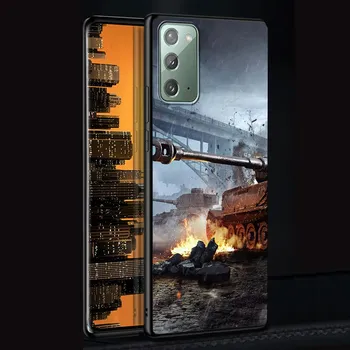 Чехол «Танки-истребитель» «Военный корабль» для Samsung Galaxy Note 20 Ultra 10 Lite 9 8 A53 A52 A12 S22 S21 FE S20 Plus, черный чехол из ТПУ для телефона Samsung Note 20