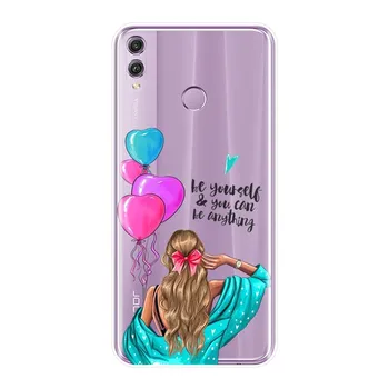 Для huawei Honor 7 8 9 10 Lite чехол для телефона силиконовый черный чехол для девочек мягкая задняя крышка для huawei Honor 7 7S 7X 7A 7C Pro 10 9 8 8X MAX Honor 7 5.2 inch
