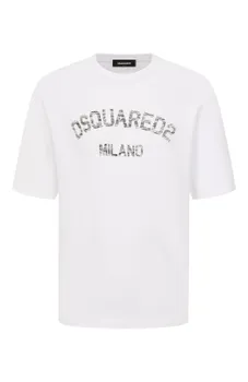 Хлопковая футболка Dsquared2