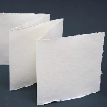 Бумага для акварели KHADI PAPERS "Зигзаг" 15х15 см 210 г 100% хлопок, среднезернистая