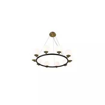 Подвесная люстра LDP 6032-10 BK+MD Lumina Deco Modica