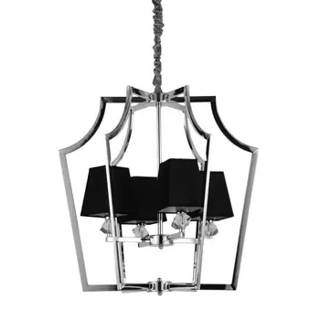 Подвесная люстра LDP 1249-4 CHR+BK Lumina Deco Montero