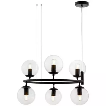 Подвесная люстра LDP 6034-6 RND BK Lumina Deco