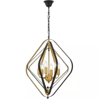 Подвесная люстра Lumina Deco Crulia LDP 8005-6 BK+MD