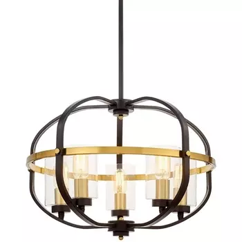 Подвесная люстра Lumina Deco LDP 1141-5 BK+MD