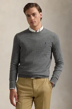 Шерстяной свитер Polo Ralph Lauren, серый