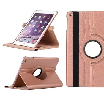 Чехол для iPad Air1 Air 2 (5-е 6-е поколение)2017 2018 9,7-дюймовый вращение на 360 градусов чехол-подставка из искусственной кожи для iPad 2 3 4 IPad Pro 9,7 iPad Air1 2 9.7inch кадмий красный