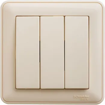 Выключатель трехклавишный (слоновая кость) Systeme Electric W59 VS0510-351-28