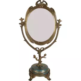 Зеркало Glasar настольное 26x14x46 см голубой