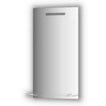 Зеркало Evoform с полочкой 40 см со встроенным LED-светильником 2 W 40x75 см