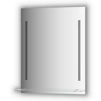 Зеркало Evoform с полочкой 60 см с 2-мя встроенными LED-светильниками 11 W 60x75 см