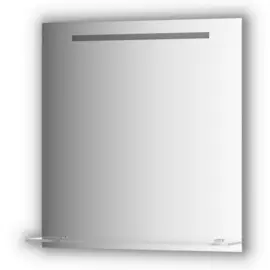 Зеркало Evoform с полочкой 70 см со встроенным LED-светильником 5 W 70x75 см