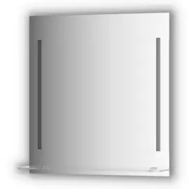 Зеркало Evoform с полочкой 70 см с 2-мя встроенными LED-светильниками 11 W 70x75 см