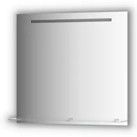 Зеркало Evoform с полочкой 80 см со встроенным LED-светильником 6 W 80x75 см