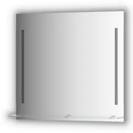Зеркало Evoform с полочкой 80 см с 2-мя встроенными LED-светильниками 11 W 80x75 см