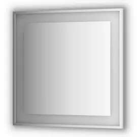 Зеркало Evoform в багетной раме со встроенным LED-светильником 26,5 W 90x90 см