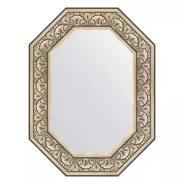 Зеркало в багетной раме Evoform барокко серебро 106 мм 60x80 см