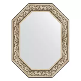 Зеркало в багетной раме Evoform барокко серебро 106 мм 70x90 см