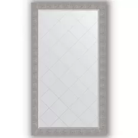 Зеркало с гравировкой в багетной раме Evoform чеканка серебряная 90 мм 96x171 см