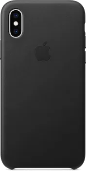 Чехол-крышка Apple для iPhone XS, кожа, черный (MRWM2)