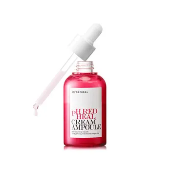 Двухфазная сыворотка с лактобактериями So'Natural pH Red Heal Cream Ampoule