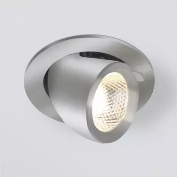 Встраиваемый светильник светодиодный Elektrostandard 9918 LED 9W 4200K серебро
