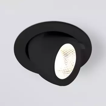 Встраиваемый светильник круглый светодиодный Elektrostandard 9918 LED 9W 4200K черный