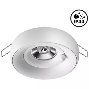 Встраиваемый светильник круглый IP44 Novotech Water 370797